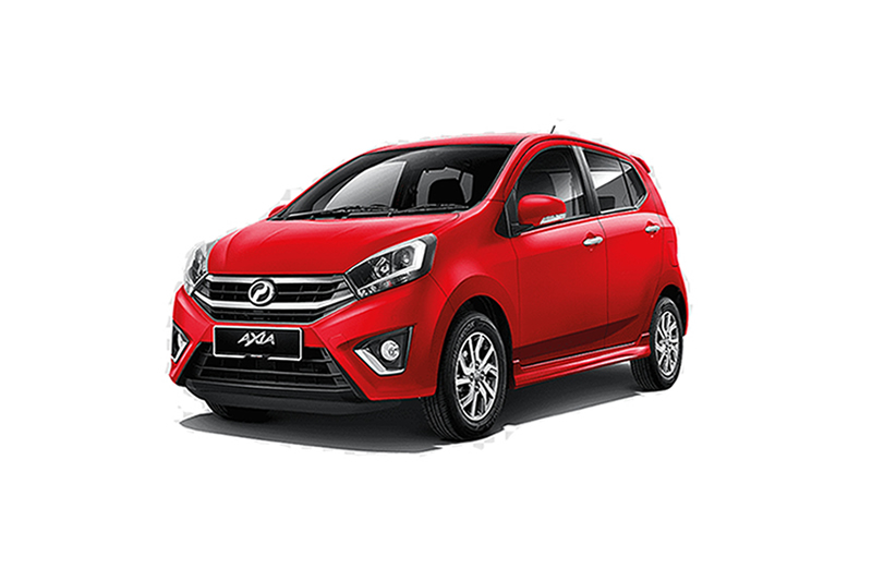 Perodua Axia 1.0 automatik untuk sewa di Kota Kinabalu