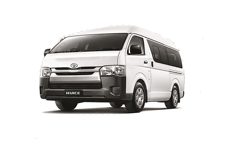 Toyota Hiace 2.5 diesel manual 11 tempat duduk untuk sewa di Sabah