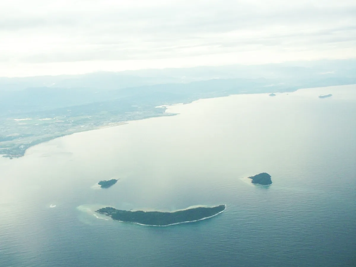 Pulau Manukan, Mamutik dan Sulug dilihat dari udara