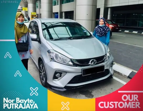Pelanggan LTS dengan kereta sewa #1