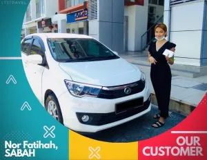 Pelanggan LTS dengan kereta sewa #10