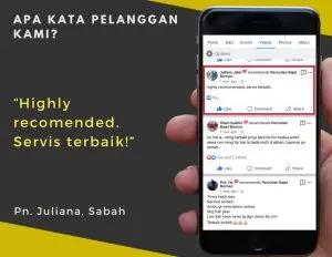 Testimoni pelanggan sewa kereta LTS #9