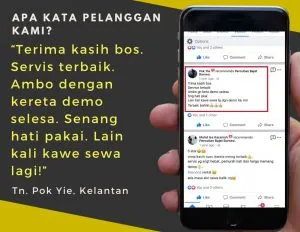 Testimoni pelanggan sewa kereta LTS #12