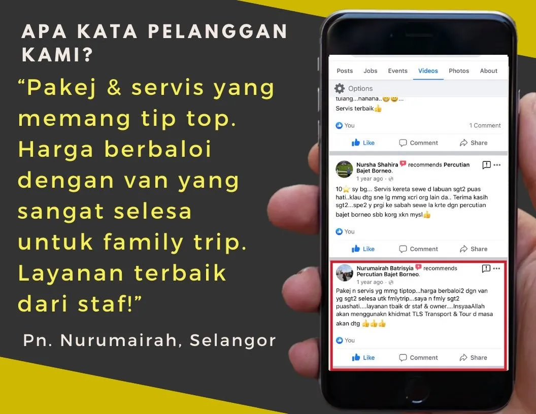 Testimoni pelanggan sewa kereta LTS #1