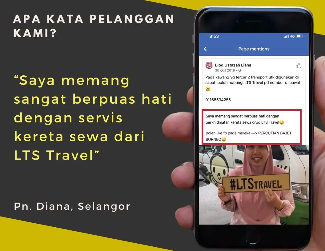Testimoni pelanggan sewa kereta LTS #6